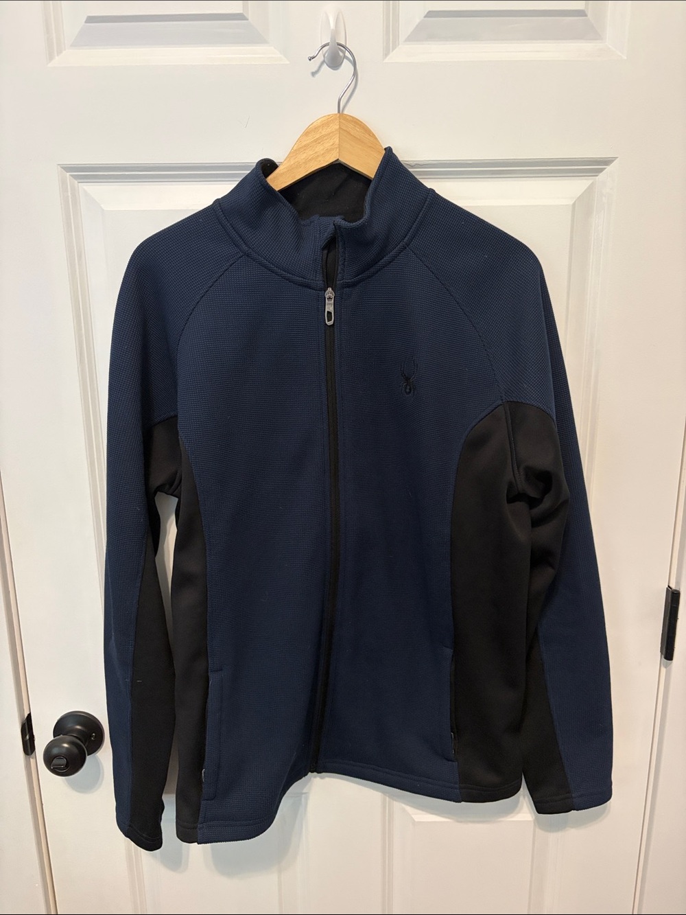 Spyder Navy and Black Full-Zip Lightweight Jacket